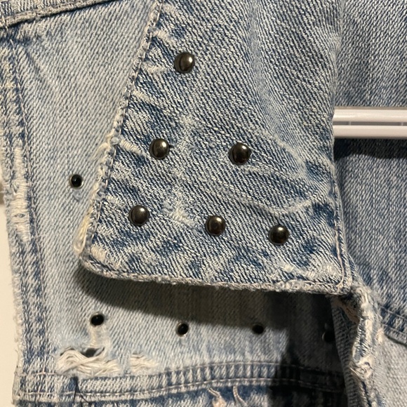 Ripped Denim Vest - Picture 6 of 7